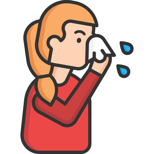 Infection, nose, running nose, sick, stuffy nose, virus icon